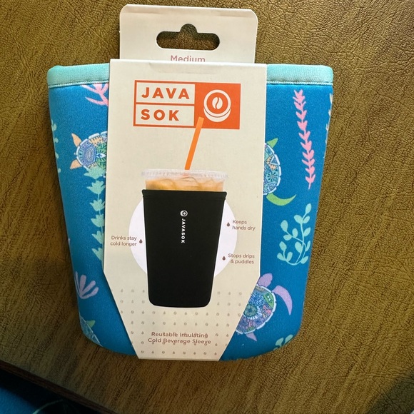 JavaSok Reusable Insulated Cold Beverage Sleeve. - Picture 2 of 4